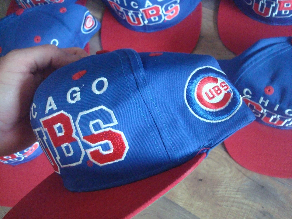 10 CHICAGO CUBS ANNCO PEQUEÑO-MEDIANO SNAPBACK AÑOS 90 LOTE AL POR MAYOR SOMBREROS GORRA VINTAGE Foto 3 de 4