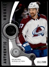 2021-22 SP Game Used 2005-06 Retro Rookies Keaton Middleton RC 151/999 Colorado