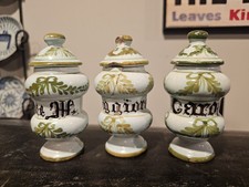 19th Century Apothecary Jar Set Of 3