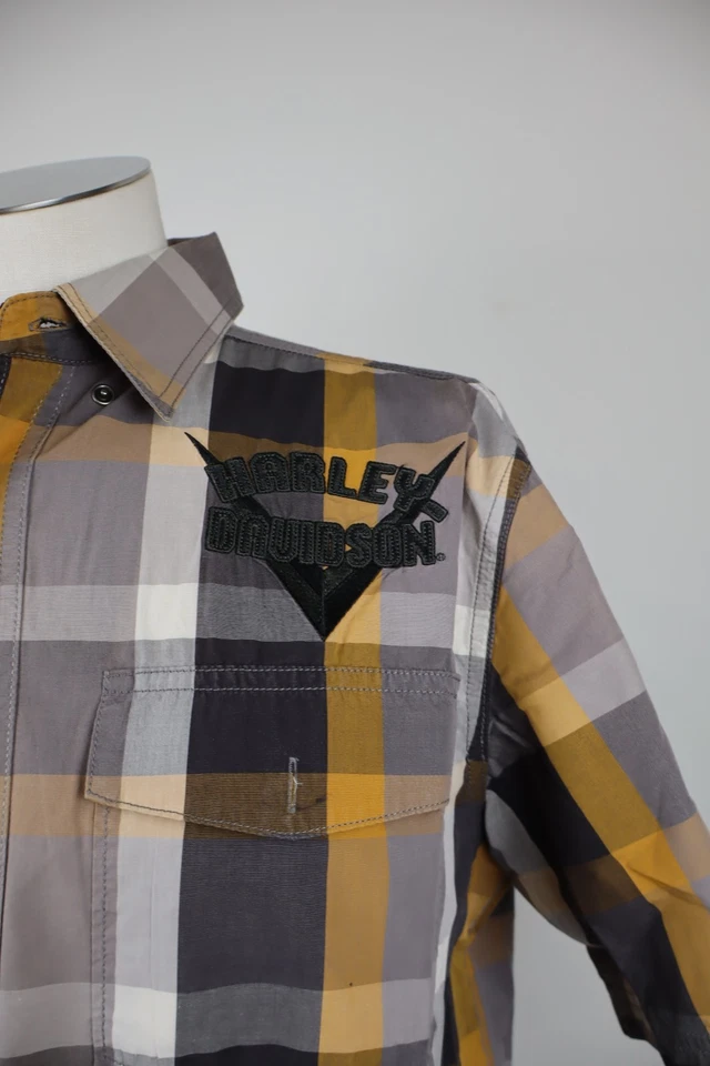 Camisa Hombre Harley Davidson Talla M Casual Vintage Algodón Logo - Imagen 2 de 4