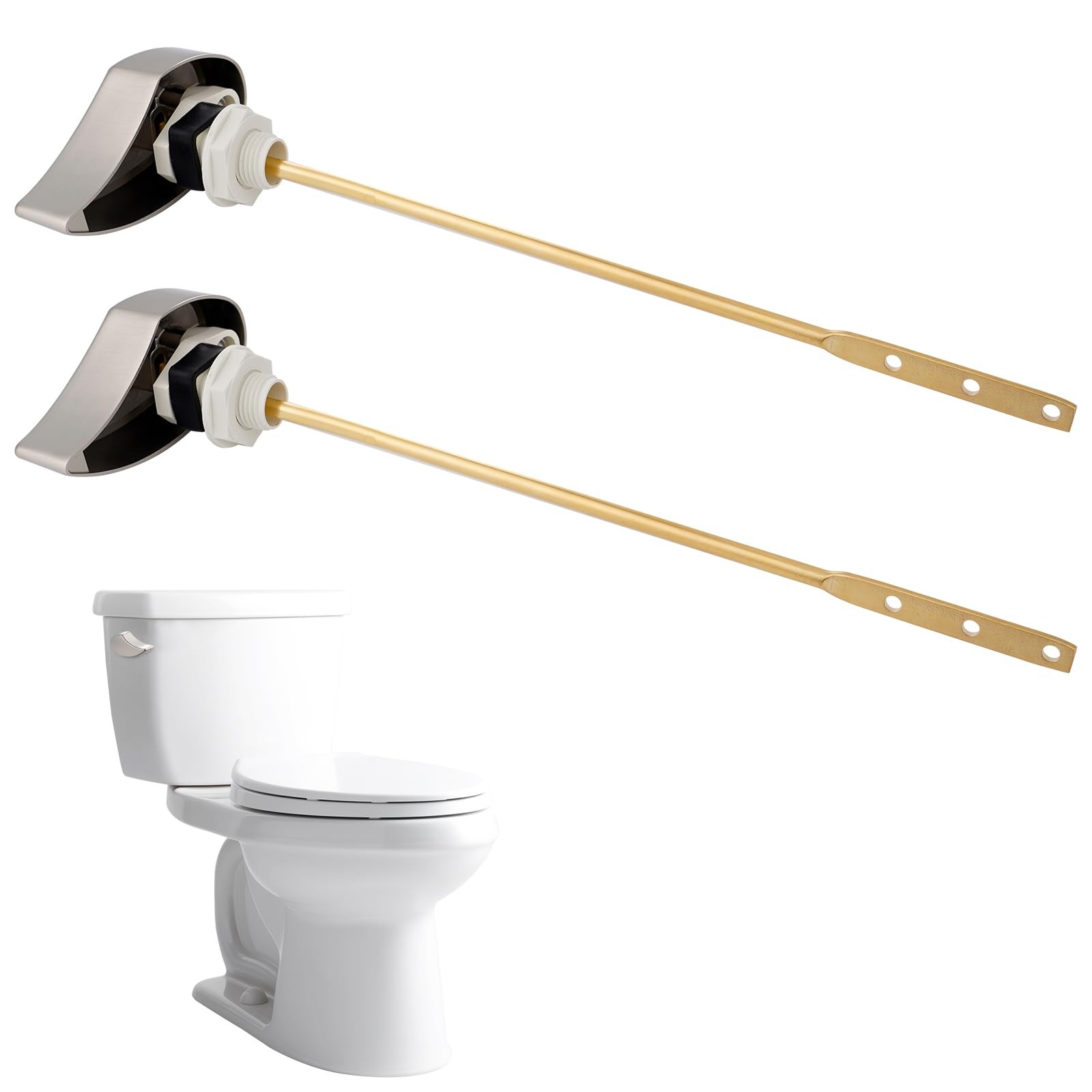 2 PCS Toilet Handle Replacement For TOTO THU004 CP Trip Leve
