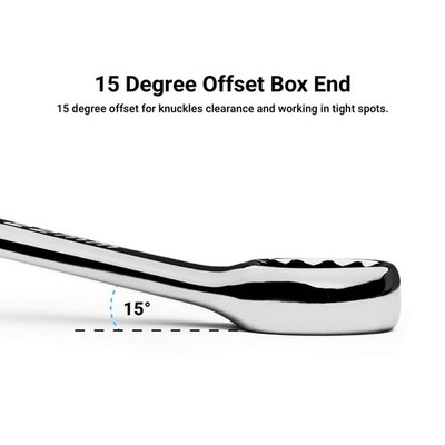 7/8-inch Combination Wrench, 12 Point, SAE, Chrome, Spanner