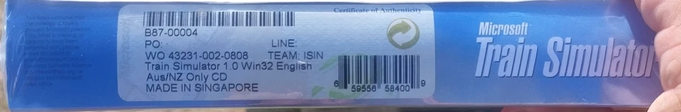 Sealed Microsoft Train Simulator 2001 Base PC Original English Edition Vintage - Image 3 of 3