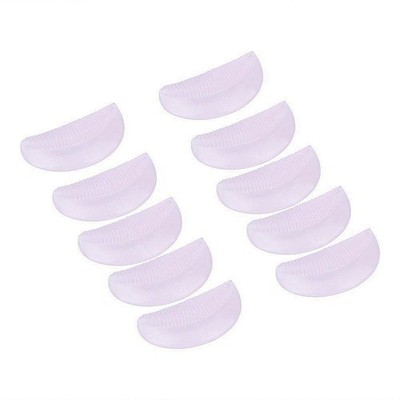 10 Pair Steel Lash Curler Makeup Tool Mascara Shield Eyelash Pads