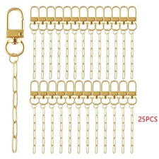 For DIY Crafts Jewelry Making Keychain Making Kit, Key Ring Swivel Snap Hooks
