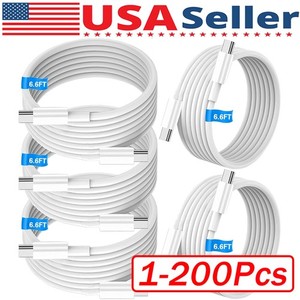 For iPhone 17/16/15 Samsung 60W USB-C to USB C Cable Fast Charger PD Cord Lot