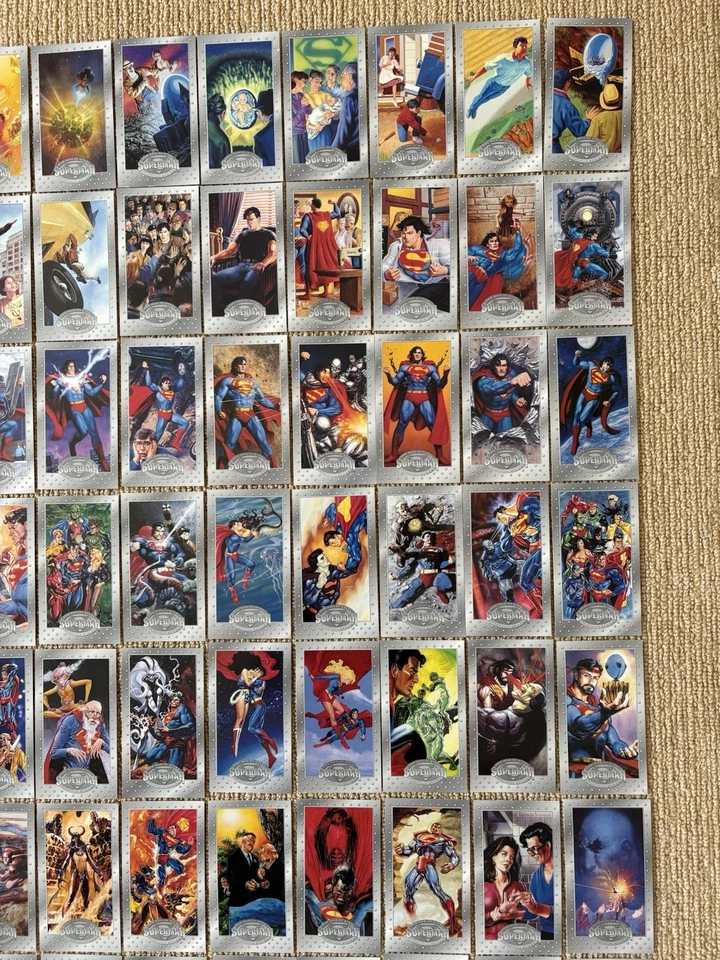 1994 Skybox Superman The Man of Steel Platinum Series Full 90 Card Set - Image 4 of 4