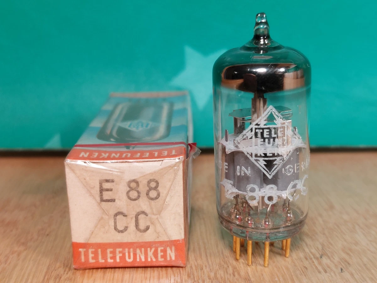 アンプ TELEFUNKEN E88CC Telefunken E88CC-TK Black Diamond Series Preamp Tubes - Matched