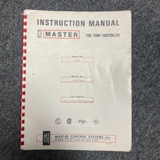 Master Control Systems Fire Pump Controller Manual - Model DCFRA-EH90