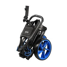 KVV 3 Wheel Foldable/Collapsible Golf Push Cart Ultra Lightweight Smallest Fo...