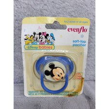 Evenflo Disney Babies Mickey Mouse Soft Top Pacifier with Travel Cover