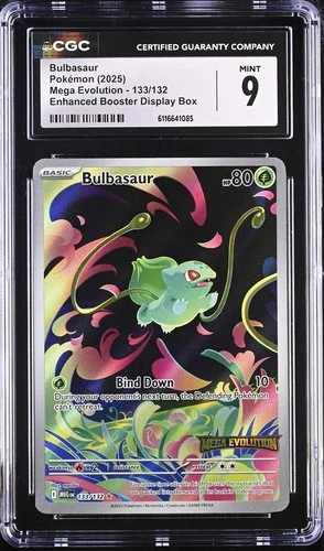 Bulbasaur [Stamped] #133 Pokemon Mega Evolution CGC 9
