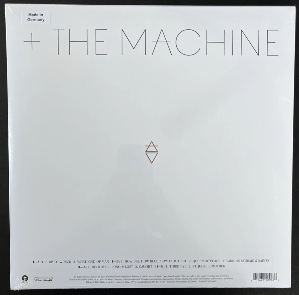 FLORENCE + THE MACHINE HOW BIG HOW BLUE HOW BLUE VINYL 2LP LIMITED SEALED MINT - Image 2 of 2