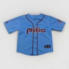 Philadelphia Phillies Shane Victorino Majestic Blue Baseball Youth Jersey SZ M