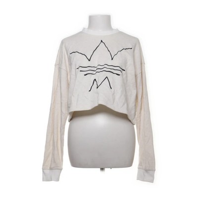 Adidas, Sweatshirt, Größe: 38, Beige, Baumwolle/Elasthan/Polyester, Print #EoN