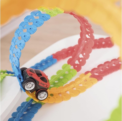 Smoby – FleXtreme Autorennbahn Starter Set – 184 Schienen + Rennauto, Rennbahn f - Bild 3 von 10