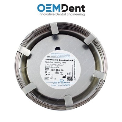 Dentaurum Remanium Lab Round Wire Coil ø0.90mm Spring Hard Stainless Steel 10m