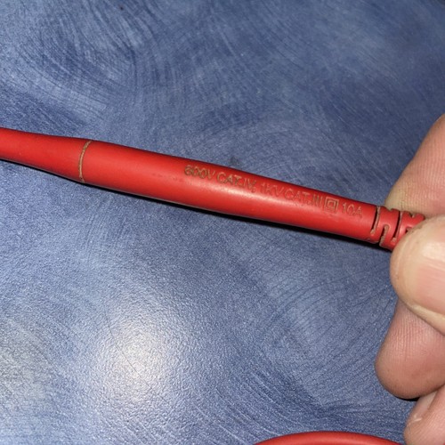 Ideal Digital Multimeter Leads 600 Volt - 10 amp. Used. Tested works Great. - Picture 5 of 8
