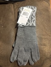 MICHAEL KORS NEW WOMEN'S KNIT GLOVES WITH LOGO NWT MSRP 42