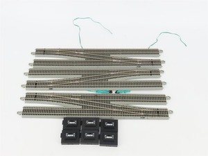 LOT of 3 HO Scale Bachmann E-Z Track Double Track Crossover Pieces 