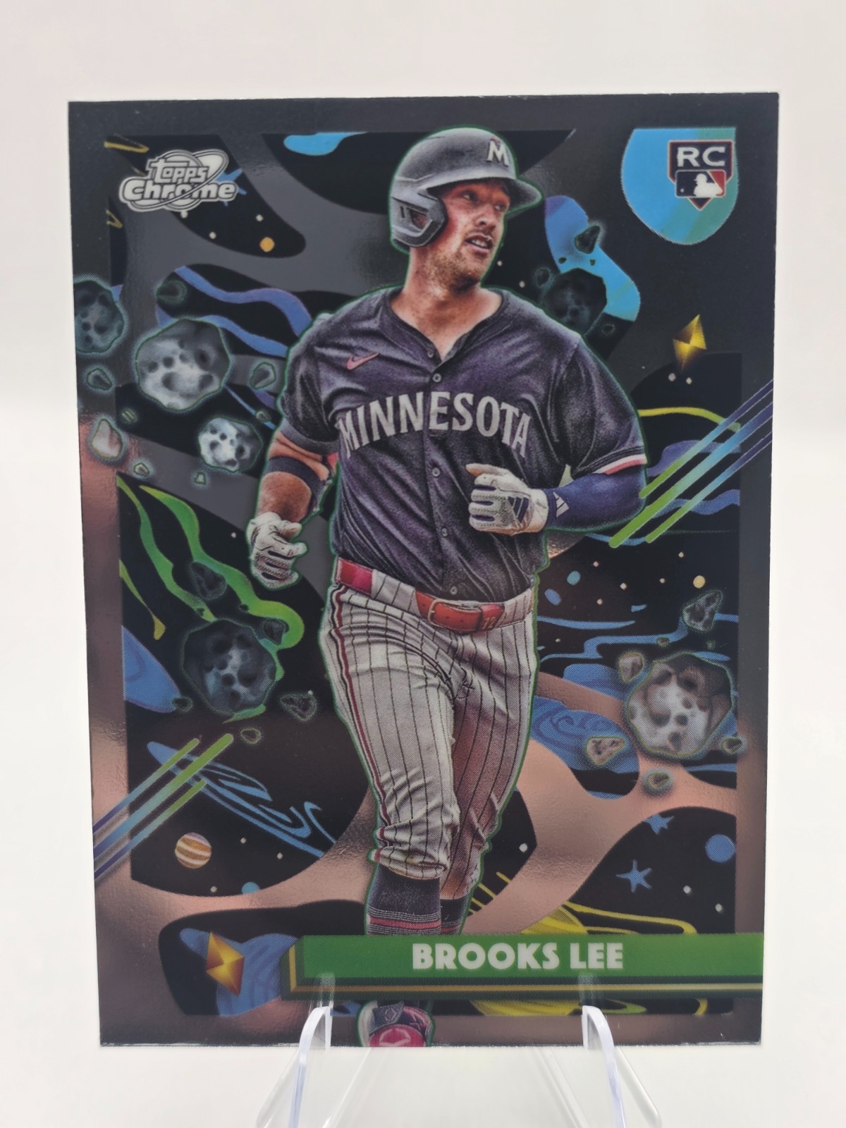2025 Topps Chrome Cosmic Brooks Lee Rookie #129 Minnesota Twins (RC)