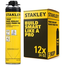 Stanley F903P Black Pro Gun Foam 24oz, 12 Pack - Gun Not Included