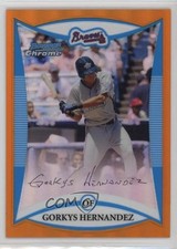 2008 Bowman Draft Prospects Chrome Orange Refractor 9/25 Gorkys Hernandez i6j