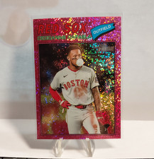 2026 Topps Heritage Ceddanne Rafaela #397 Red Sox Pink Sparkle Chrome Insert