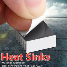 Aluminum Radiator 14x14x6mm Cooling Kit Heatsink Light Weight Used In Computer