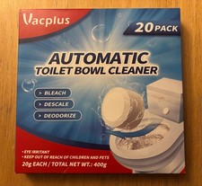 Vacplus Automatic Toilet Bowl Cleaner Tablets, 20 PACK