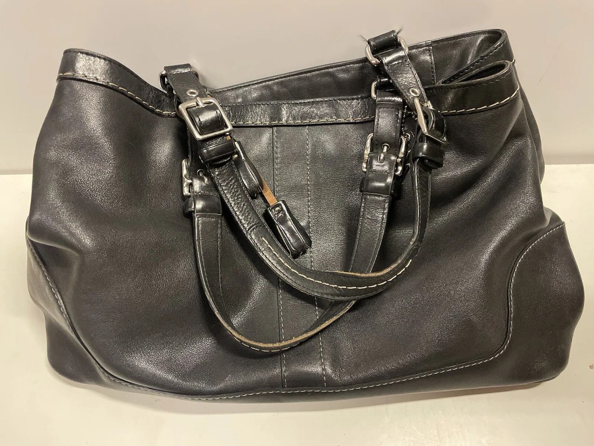 Black Leather Classic COACH Bag | eBay