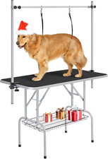 46'' Pet Grooming Table for Large Dogs Adjustable Height Portable Trimming Table