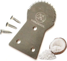 Coconut Scraper Grater Stainless Steel Shredder Serrated Grinder