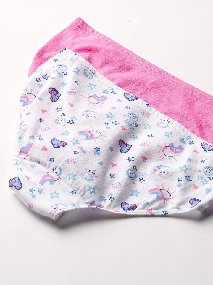 Hanes 295354 Girls Ultimate 8-pack Organic Cotton Briefs, Assorted, 6 US - Image 2 of 4