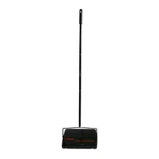 Winco FSW-11 Black Carpet Sweeper w/ 42in Handle