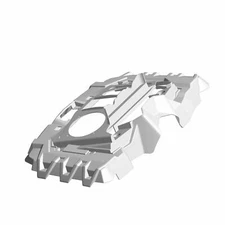 Polaris Radiator Shroud, Lower, Gloss Black, for Sportsman ATV - 5451986-070