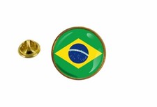 Prendedores Pin Insignia Brasil Bandera Brasileña Escarapela Redonda