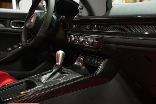 OLM LE Carbon Fiber Interior Dash Cover (2pc) for Honda Civic / Type R (22+) New - Picture 5 of 12