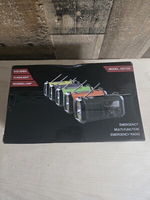 EMERGENCY MULTI-FUNCTION EMERGENCY RADIO 10000MaH/HAND CRANK AM/FM/LED LGT/SOLAR