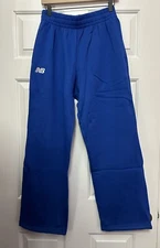 Size M Mens New Balance Training Sweatpants Blue Joggers Pants Fleece NEW