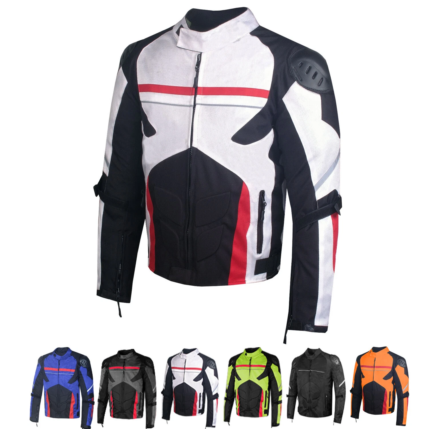 Men Mesh AirTrek Motorcycle Touring Waterproof Rain Armor Biker Jacket
Opens in a new window or tab