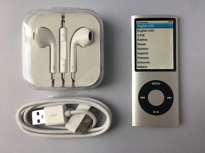 Apple iPod nano 4th Generation Silver (16GB) mint 885909276622 | eBay
