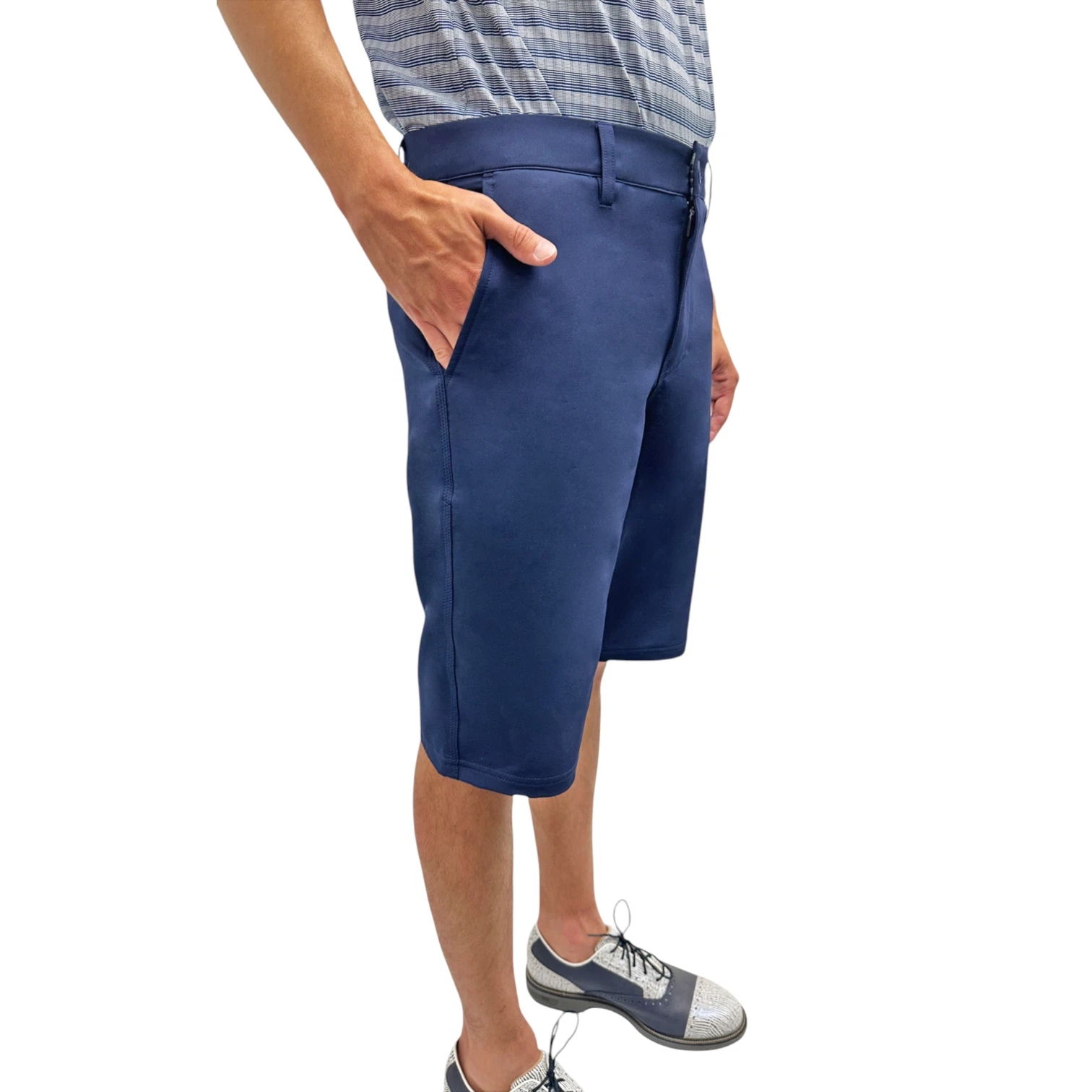 Mens Long Golf Shorts 11.5" Inseam Big Tall Quick Dry Stretch Elastic Waist 12"
Opens in a new windo