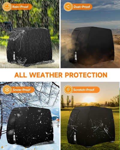 Waterproof Golf Cart Cover 4 Passenger for EZ GO Club Car Yamaha Golf Carts - 第 8/11 張圖片