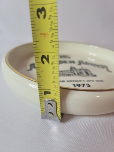 Vtg 1973 Abou Ben Adhem Shrine Mosque 50th Year Ashtray Denver Wright Design - Picture 8 of 8