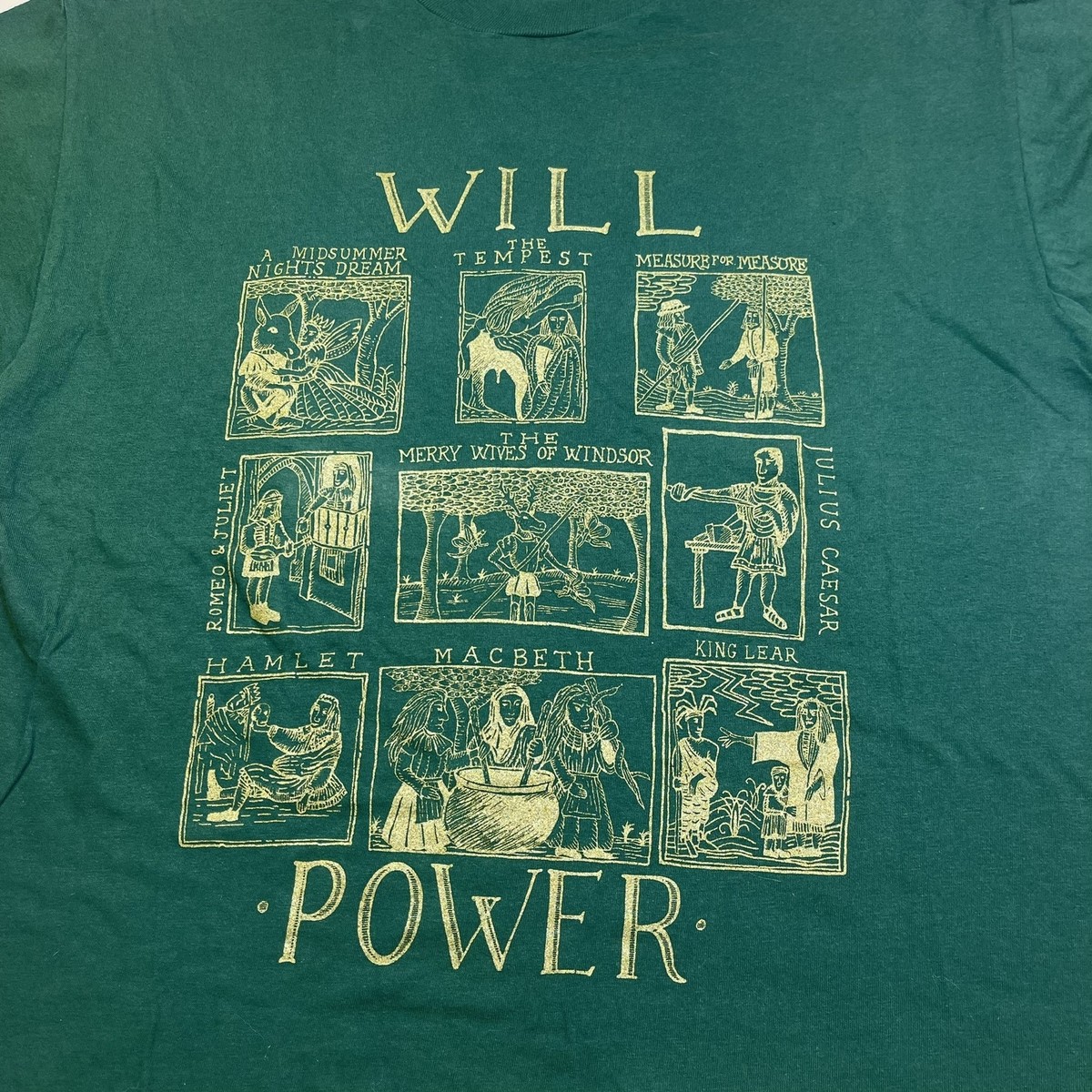 VTG 90s William Shakespeare Will Power Book Poet Author Play write