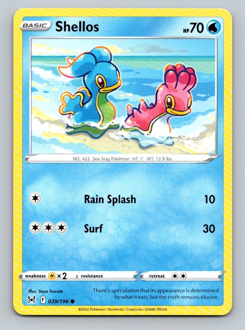 2022 Pokemon Card Lost Origin Shellos 39/196
