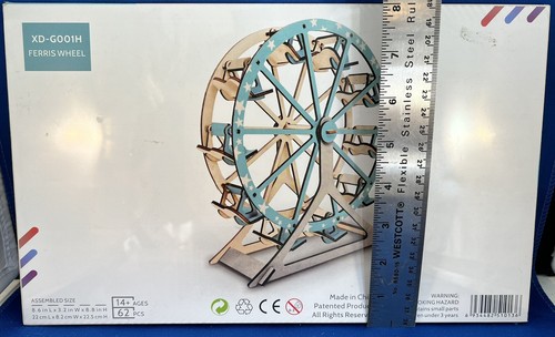 Rompecabezas de noria de madera 3D XD-G001H edades 14+ 62 piezas - Imagen 3 de 4