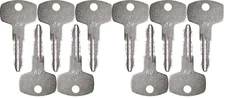 Fits #56 (X7) Nissan Forklift (Old) Replacement Key *10 Pack*