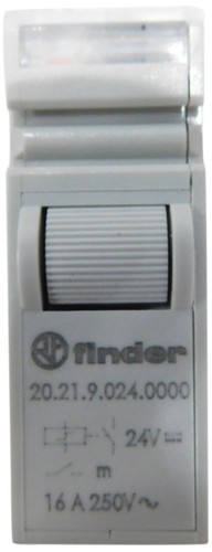 FINDER 20.21.9.024.0000 SCHÜTZE, SPST-NR., 24 VDC, DIN-SCHIENE